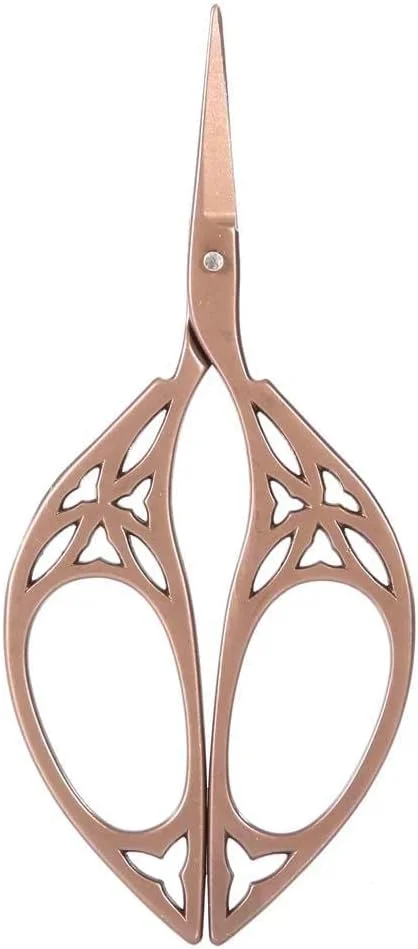 قیچی برگ طرح قدیمی، قیچی خیاطی طرح برگ نوک تیز استیل ضد زنگ، ابزار DIY صنایع دستی برای گلدوزی و کارهای هنری