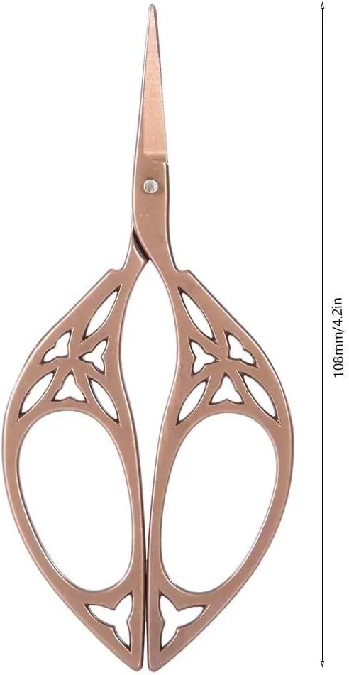 قیچی برگ طرح قدیمی، قیچی خیاطی طرح برگ نوک تیز استیل ضد زنگ، ابزار DIY صنایع دستی برای گلدوزی و کارهای هنری قیچی برگ طرح قدیمی، قیچی خیاطی طرح برگ نوک تیز استیل ضد زنگ، ابزار DIY صنایع دستی برای گلدوزی و کارهای هنری