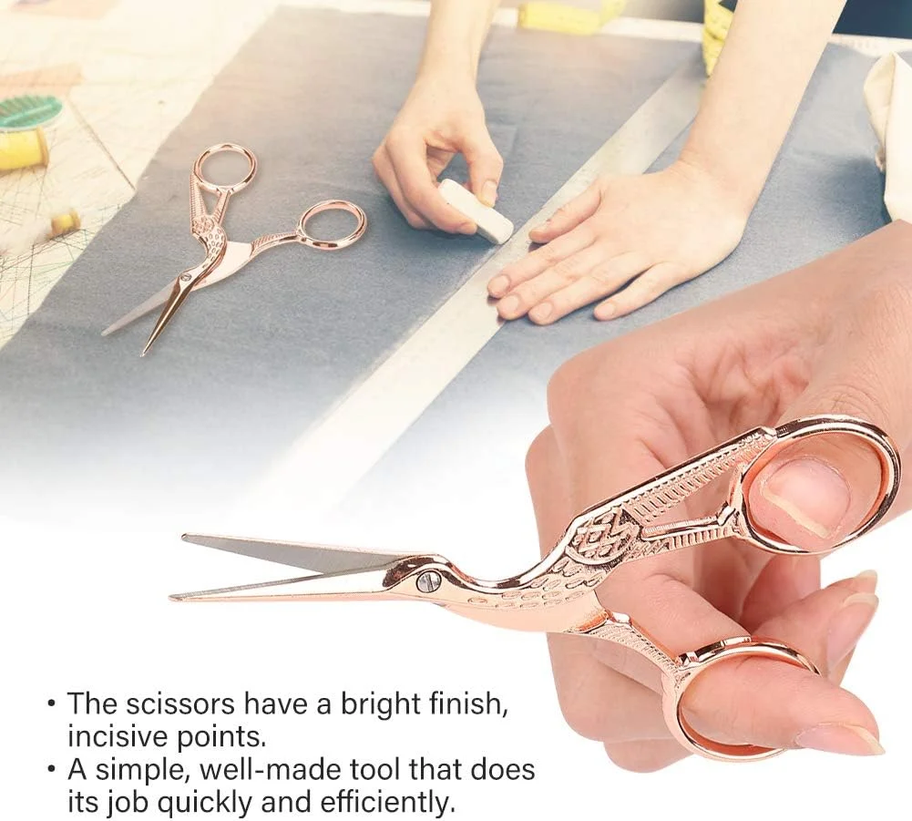 قیچی خیاطی طلایی رز طرح قدیمی، قیچی پارچه، قیچی کلاسیک، برای خیاطی و کاردستی قیچی خیاطی طلایی رز طرح قدیمی، قیچی پارچه، قیچی کلاسیک، برای خیاطی و کاردستی