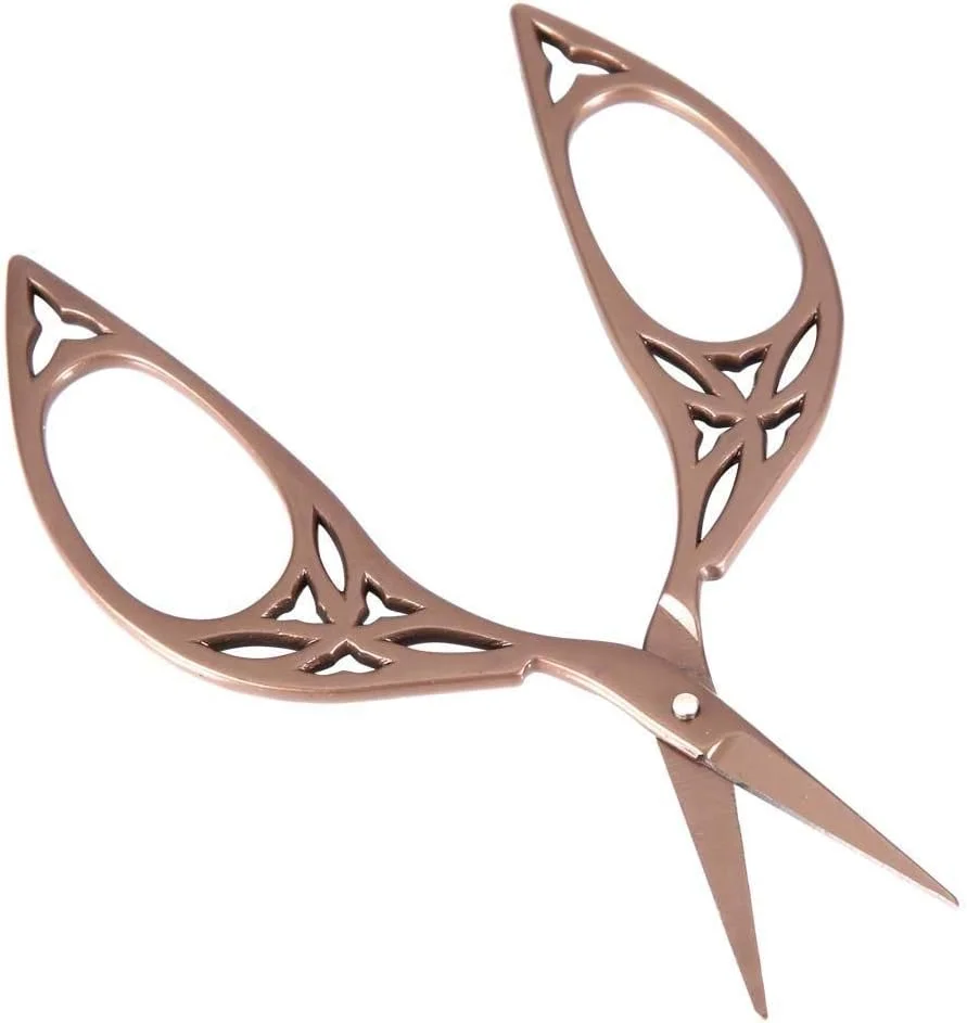 قیچی برگ طرح قدیمی، قیچی خیاطی طرح برگ نوک تیز استیل ضد زنگ، ابزار DIY صنایع دستی برای گلدوزی و کارهای هنری قیچی برگ طرح قدیمی، قیچی خیاطی طرح برگ نوک تیز استیل ضد زنگ، ابزار DIY صنایع دستی برای گلدوزی و کارهای هنری