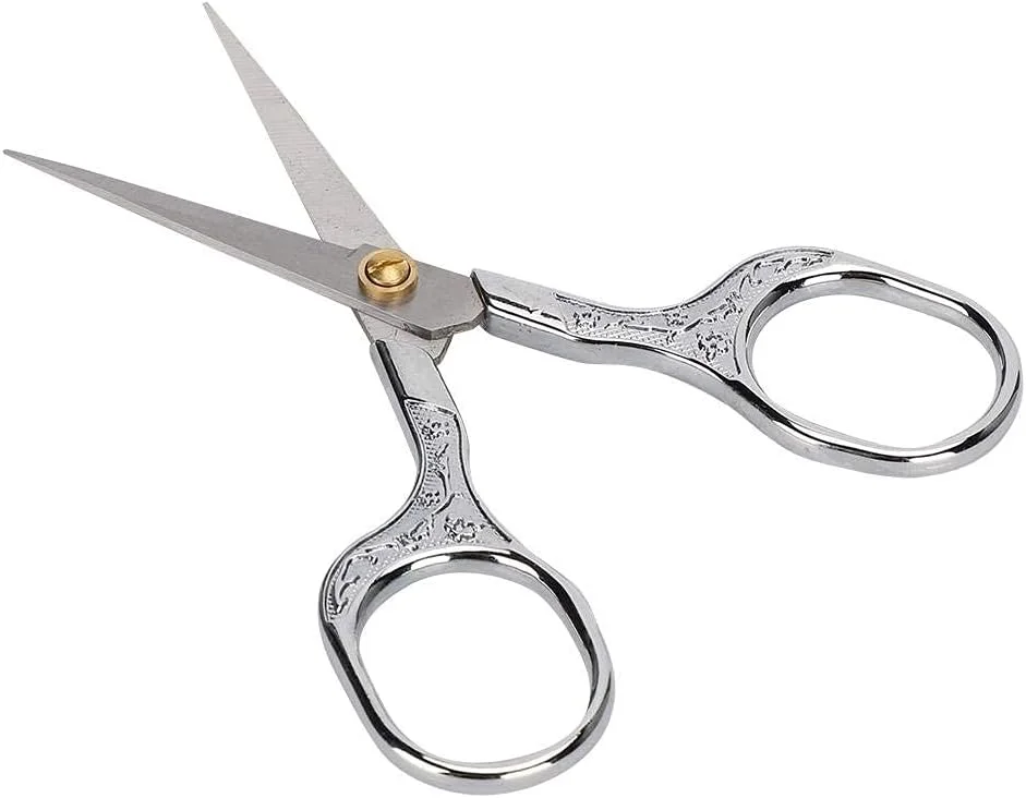 قیچی خیاطی طرح قدیمی 4.9 اینچی برای برش کوک، گلدوزی، خیاطی، کاردستی، هنر و ابزار DIY قیچی خیاطی طرح قدیمی 4.9 اینچی برای برش کوک، گلدوزی، خیاطی، کاردستی، هنر و ابزار DIY