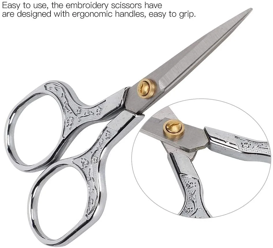 قیچی خیاطی طرح قدیمی 4.9 اینچی برای برش کوک، گلدوزی، خیاطی، کاردستی، هنر و ابزار DIY قیچی خیاطی طرح قدیمی 4.9 اینچی برای برش کوک، گلدوزی، خیاطی، کاردستی، هنر و ابزار DIY