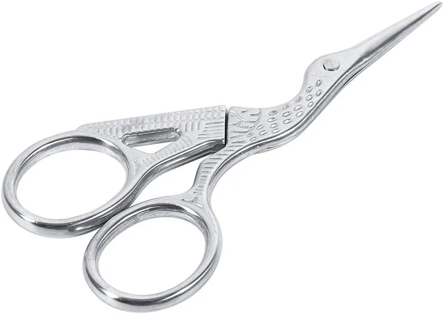 قیچی های قدیمی، قیچی های نوک تیز فولادی ضد زنگ طرح لک لک کلاسیک برای خیاطی، کاردستی، سوزن دوزی و کارهای هنری DIY قیچی های قدیمی، قیچی های نوک تیز فولادی ضد زنگ طرح لک لک کلاسیک برای خیاطی، کاردستی، سوزن دوزی و کارهای هنری DIY