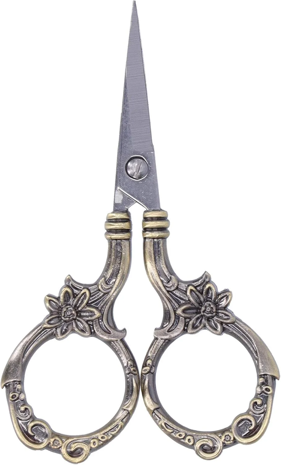 قیچی خیاطی طرح اروپایی وینتیج 3.5 اینچی، قیچی گلدوزی، قیچی کاردستی، ابزار DIY برای سوزن دوزی، خیاطی، کارهای هنری (برنزی) قیچی خیاطی طرح اروپایی وینتیج 3.5 اینچی، قیچی گلدوزی، قیچی کاردستی، ابزار DIY برای سوزن دوزی، خیاطی، کارهای هنری (برنزی)