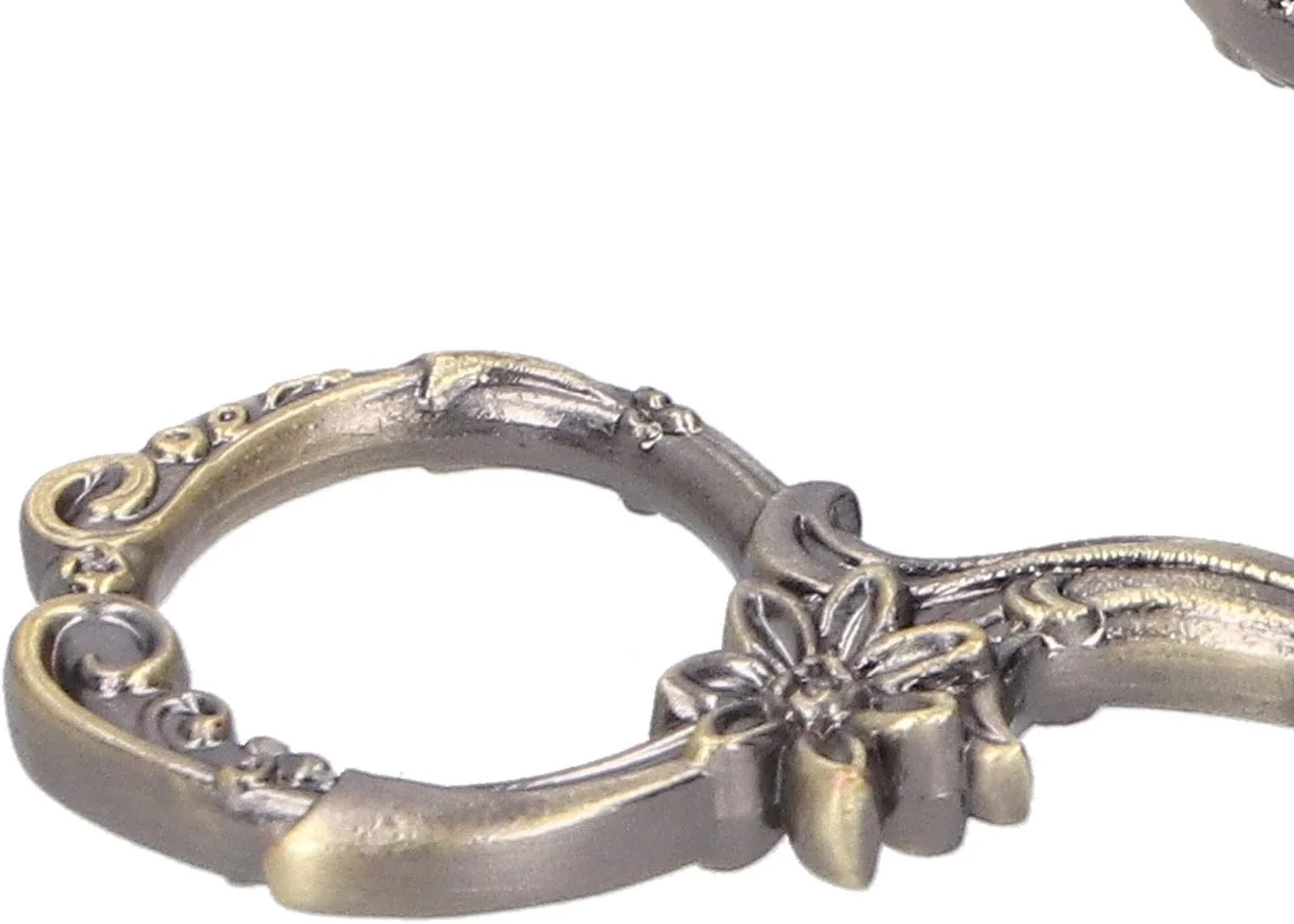 قیچی خیاطی طرح اروپایی وینتیج 3.5 اینچی، قیچی گلدوزی، قیچی کاردستی، ابزار DIY برای سوزن دوزی، خیاطی، کارهای هنری (برنزی) قیچی خیاطی طرح اروپایی وینتیج 3.5 اینچی، قیچی گلدوزی، قیچی کاردستی، ابزار DIY برای سوزن دوزی، خیاطی، کارهای هنری (برنزی)