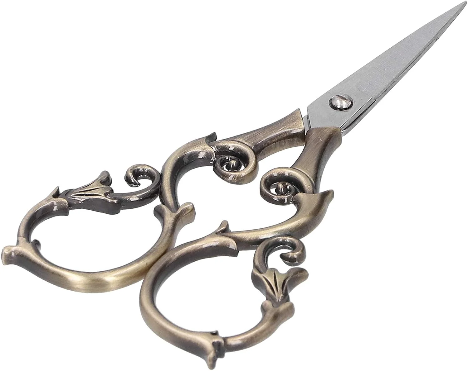 قیچی خیاطی طرح اروپایی گلدار، قیچی گلدوزی استیل ضد زنگ برای خیاطی و کارهای دستی قیچی خیاطی طرح اروپایی گلدار، قیچی گلدوزی استیل ضد زنگ برای خیاطی و کارهای دستی