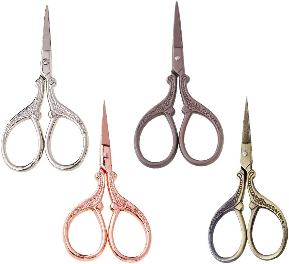 قیچی خیاطی مستقیم کلاسیک به سبک اروپایی وینتیج، 1 عدد، رزگلد قیچی خیاطی مستقیم کلاسیک به سبک اروپایی وینتیج، 1 عدد، رزگلد