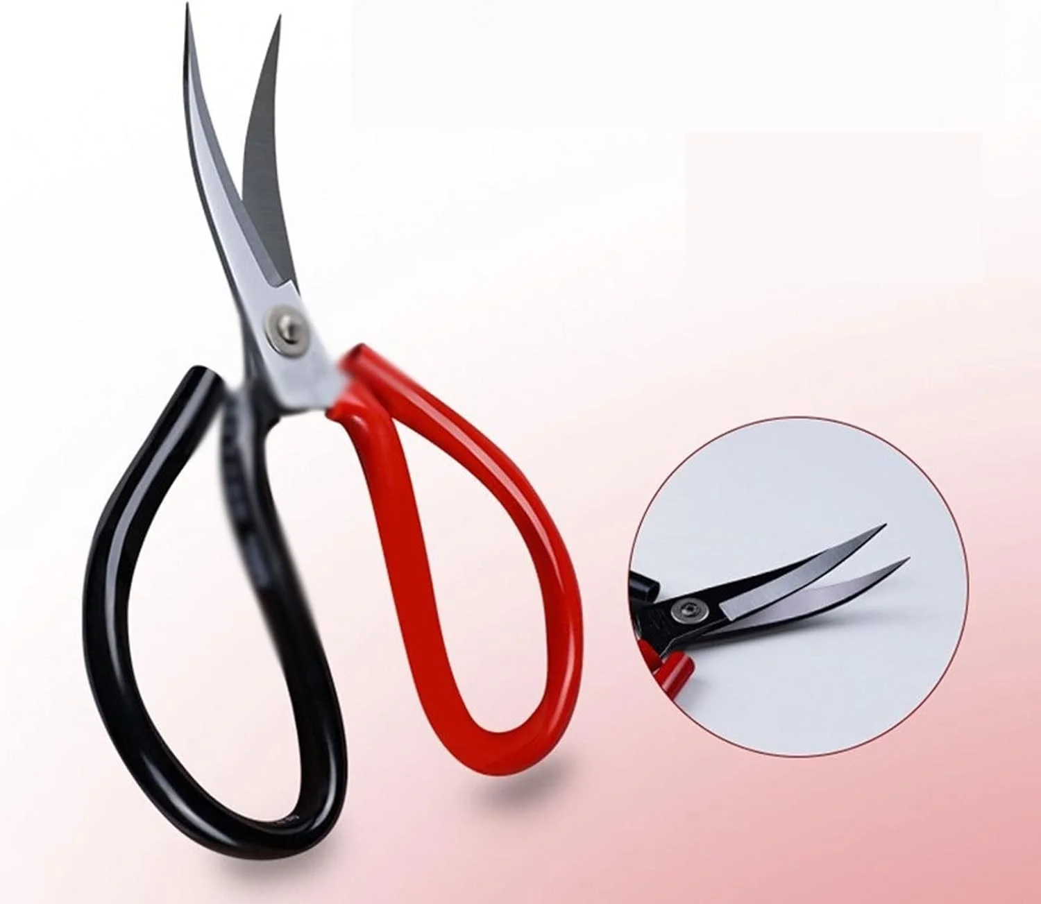 قیچی سر کج VFEDDDF، قیچی گلدوزی، قیچی سر منحنی برای سوزن دوزی، قیچی سر بالا، قیچی خیاطی بخیه متقاطع، ابزار خیاطی (رنگ: تیغه 1-مشکی)