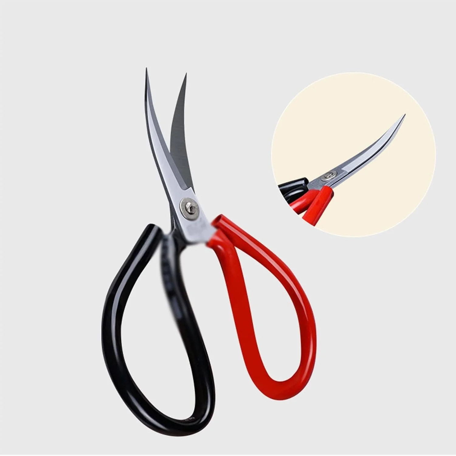 قیچی سر کج VFEDDDF، قیچی گلدوزی، قیچی سر منحنی برای سوزن دوزی، قیچی سر بالا، قیچی خیاطی بخیه متقاطع، ابزار خیاطی (رنگ: تیغه 1-مشکی)