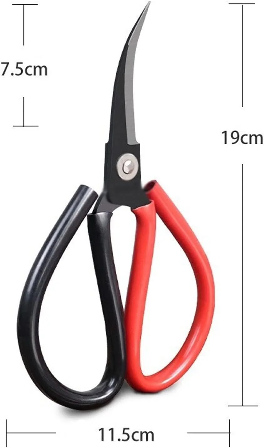 قیچی سر کج VFEDDDF، قیچی گلدوزی، قیچی سر منحنی برای سوزن دوزی، قیچی سر بالا، قیچی خیاطی بخیه متقاطع، ابزار خیاطی (رنگ: تیغه 1-مشکی)