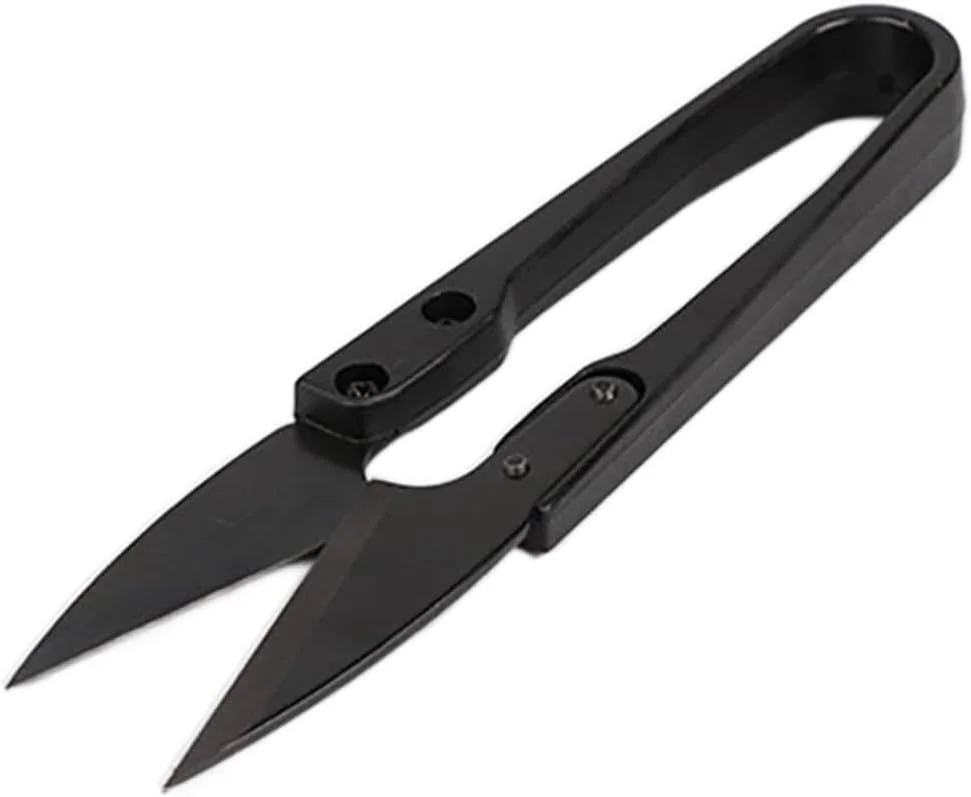 قیچی VFEDDDF لوازم خیاطی فولاد کربنی U شکل مشکی برای پیرایش قیچی های صنایع دستی گلدوزی خیاطی قیچی VFEDDDF لوازم خیاطی فولاد کربنی U شکل مشکی برای پیرایش قیچی های صنایع دستی گلدوزی خیاطی