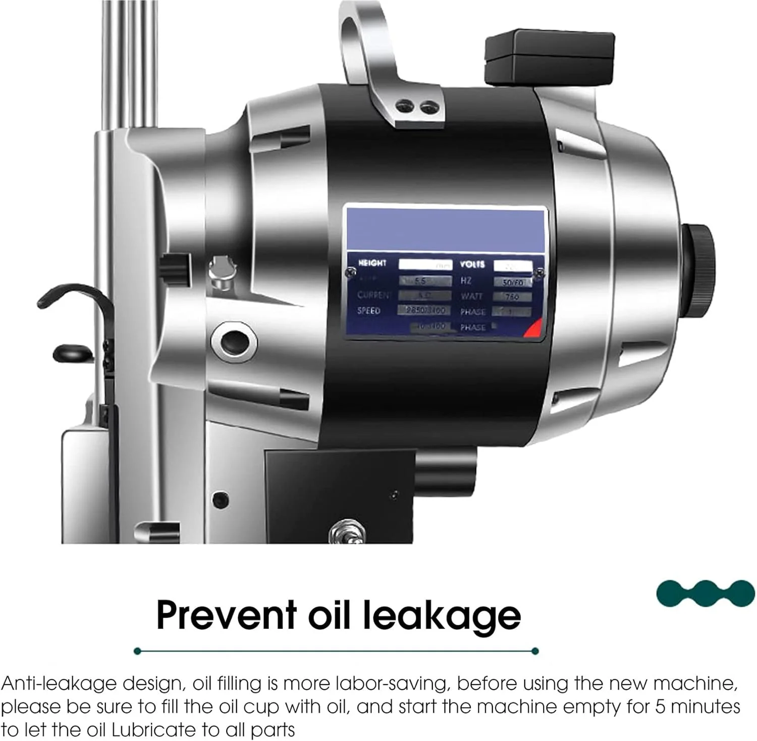 قیچی پارچه برقی عمودی 11000 وات، دستگاه برش پارچه برقی، قیچی برقی حرفه ای، 6، 8، 10، 12، 15 اینچ با تیغه تیز شونده اتوماتیک و چراغ LED، 220 ولت - 15 اینچ
