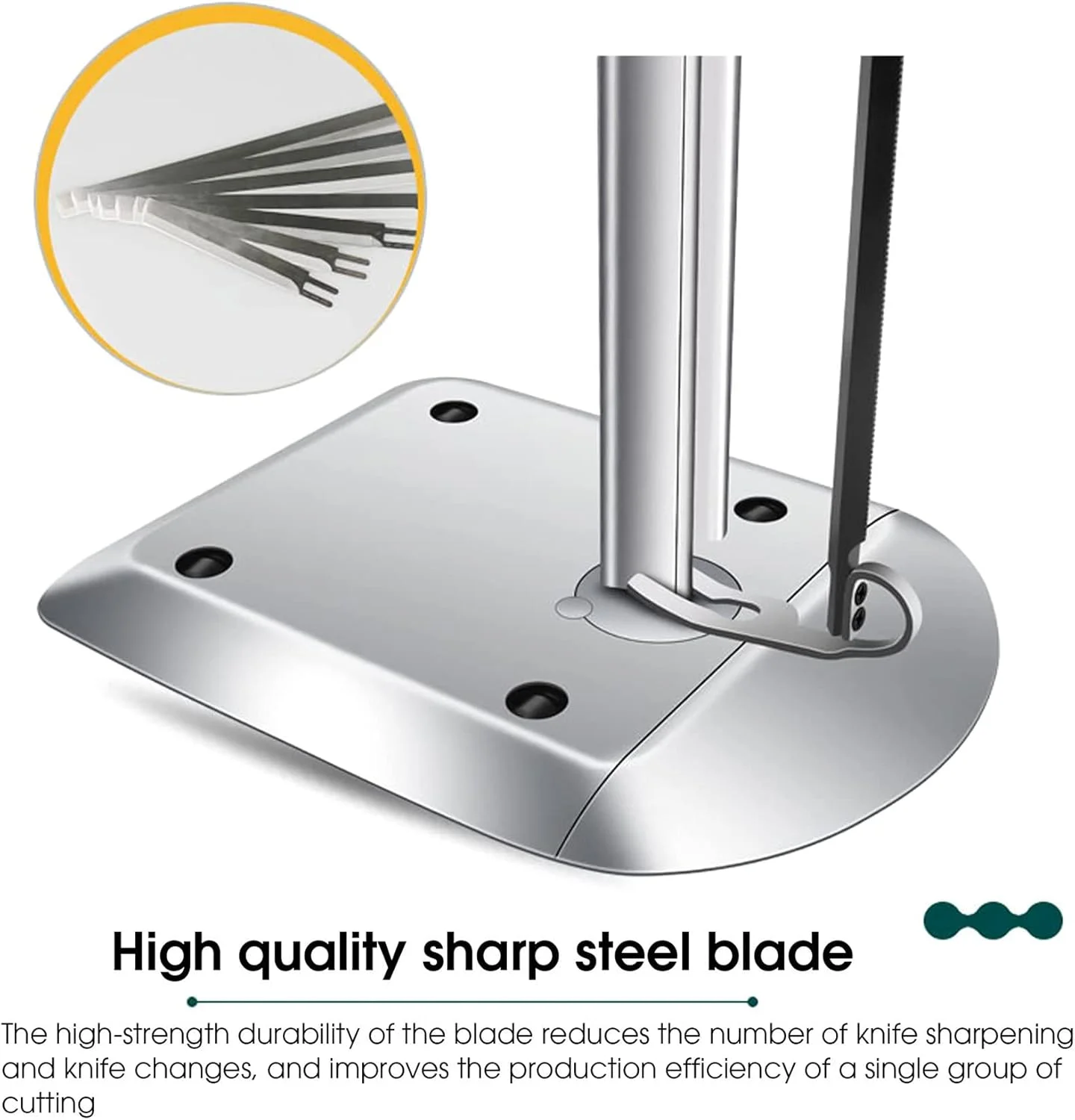 قیچی پارچه برقی عمودی 11000 وات، دستگاه برش پارچه برقی، قیچی برقی حرفه ای، 6، 8، 10، 12، 15 اینچ با تیغه تیز شونده اتوماتیک و چراغ LED، 220 ولت - 15 اینچ