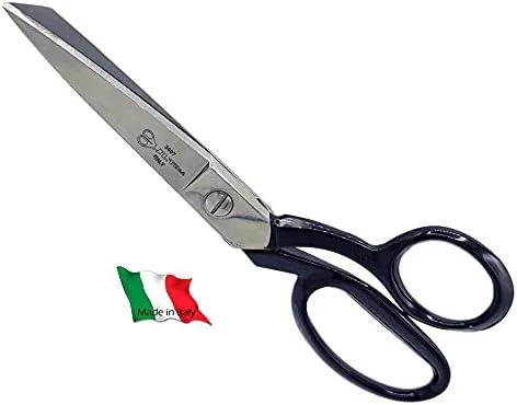 قیچی چند منظوره 7 اینچی آهنگری شده اولتیما، دسته منحنی، فولاد کربنی با روکش کروم و دسته های منحنی مشکی ساخت ایتالیا