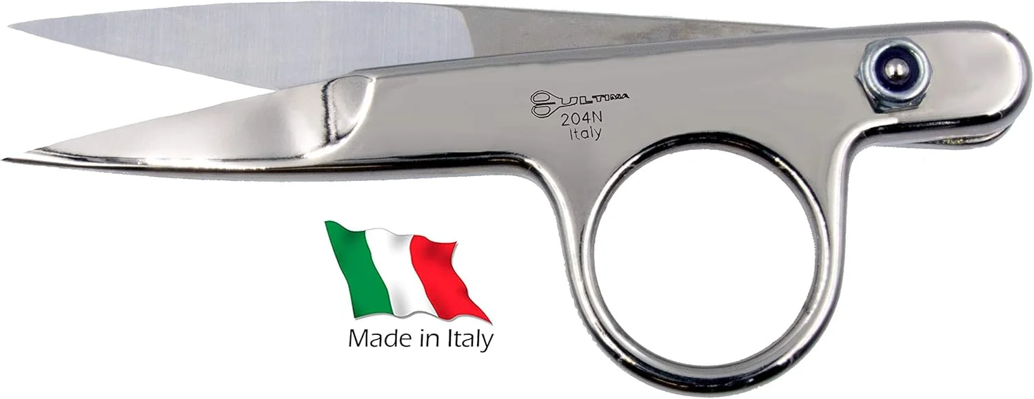 قیچی نخ چین Ultima با طول 4.5 اینچ - انبر نخ چین دقیق آهنگری شده، قیچی نخ گلدوزی و برشگر درز (تک بسته)