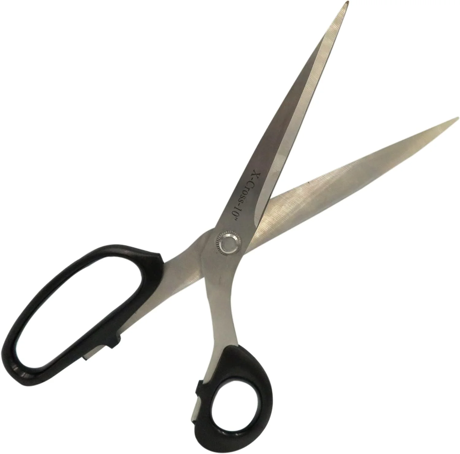 قیچی استیل 10 اینچی یونیورسال با دسته صاف، قیچی خیاطی دسته مشکی سنگین