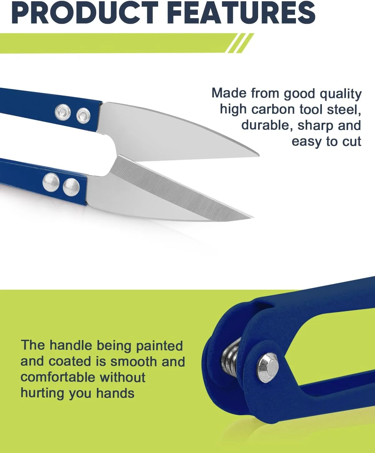 قیچی نخ چین UCEC مدل 3 Blue Thread Snips، نخ بر، تیز و آسان برای برش، لوازم جانبی گلدوزی، قیچی خیاطی، قیچی گلدوزی، قیچی کوچک، لوازم خیاطی، قیچی خیاطی، قیچی مینی