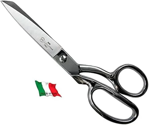 قیچی خیاطی 8 اینچی Ultima - قیچی خیاطی فولادی کربنی آهنگری شده، روکش کروم با دسته های خمیده، ساخت ایتالیا قیچی خیاطی 8 اینچی Ultima - قیچی خیاطی فولادی کربنی آهنگری شده، روکش کروم با دسته های خمیده، ساخت ایتالیا