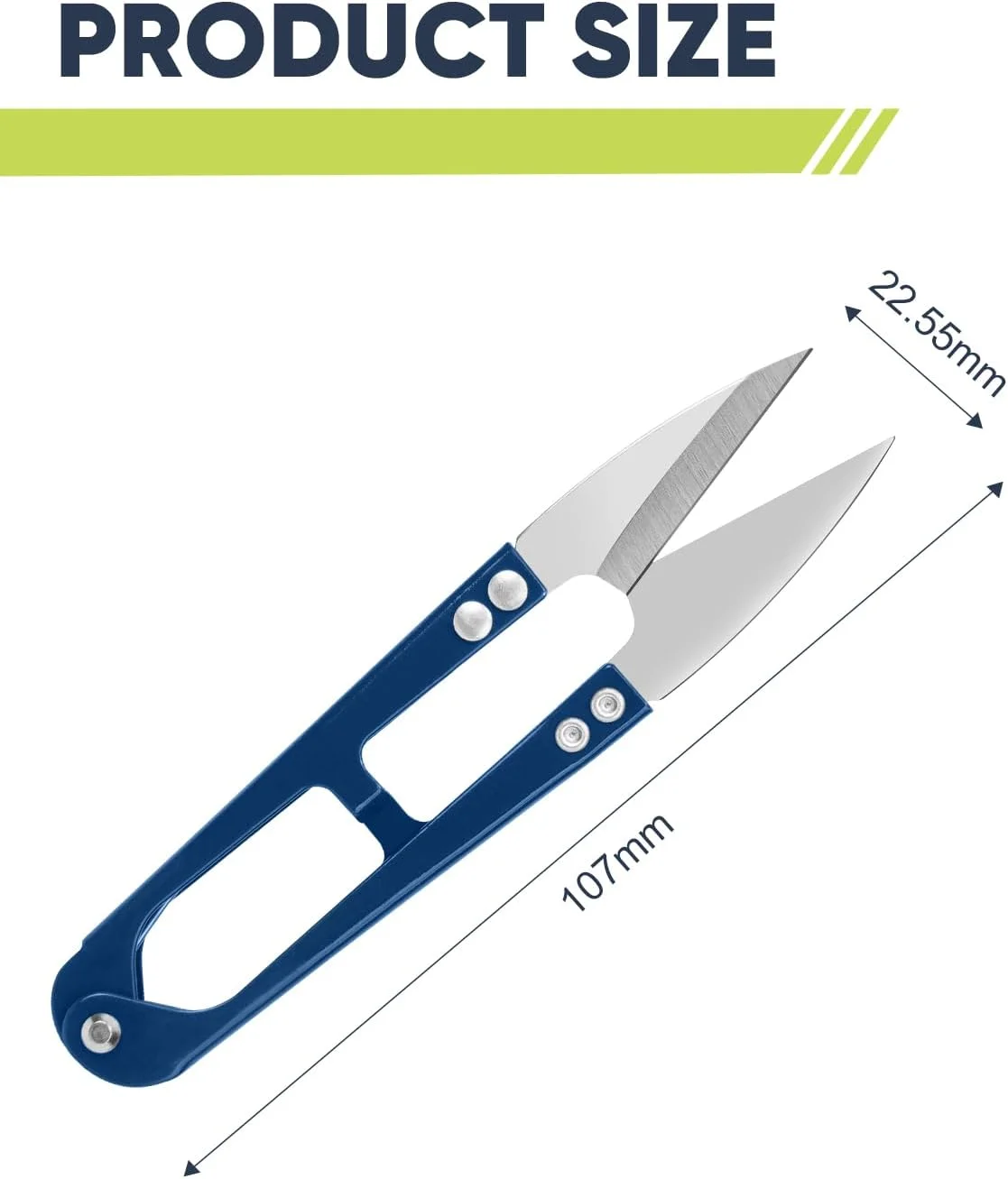قیچی نخ چین UCEC مدل 3 Blue Thread Snips، نخ بر، تیز و آسان برای برش، لوازم جانبی گلدوزی، قیچی خیاطی، قیچی گلدوزی، قیچی کوچک، لوازم خیاطی، قیچی خیاطی، قیچی مینی