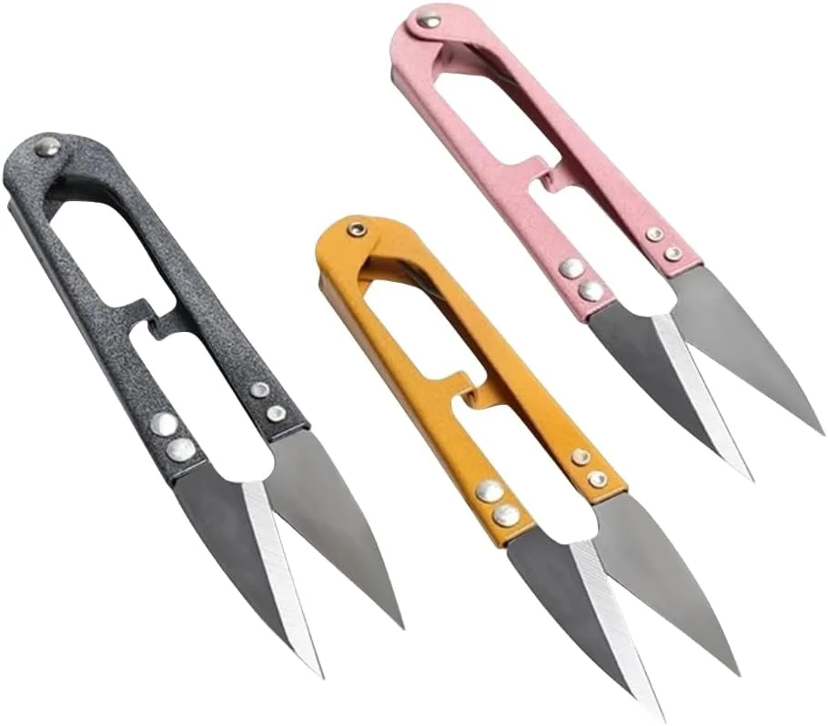 قیچی های U شکل، قیچی نخ خیاطی، قیچی خیاطی نخ، بسته 3 عددی قیچی U شکل، قیچی نخ قیچی نخ، قیچی پارچه ای استیل ضد زنگ، قیچی کوچک U شکل، فنری