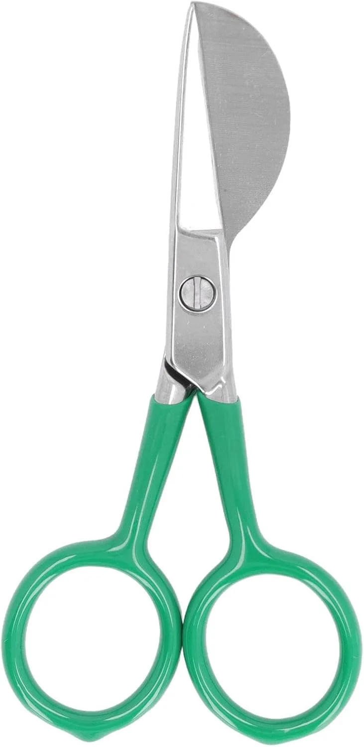 قیچی فرش تافتینگ، قیچی فرش قابل حمل، قیچی های کوچک استیل ضد زنگ، ابزار برش فرش (سبز)