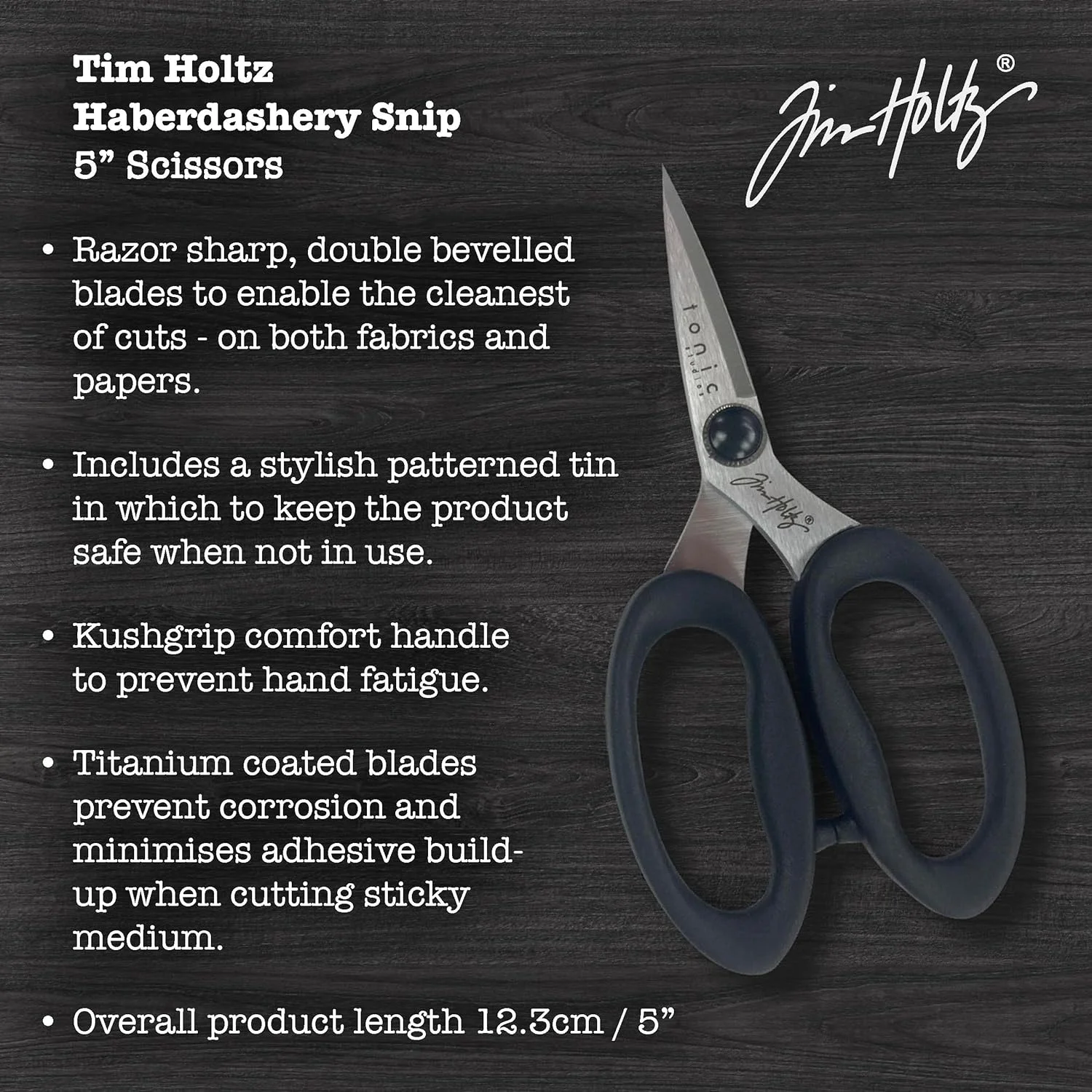 مجموعه قیچی خیاطی Tim Holtz Haberdashery Snip Tonic Studios - شامل قیچی های 5 و 6 اینچی با روکش تیتانیوم به همراه جعبه های نگهداری طرح دار مجموعه قیچی خیاطی Tim Holtz Haberdashery Snip Tonic Studios - شامل قیچی های 5 و 6 اینچی با روکش تیتانیوم به همراه جعبه های نگهداری طرح دار