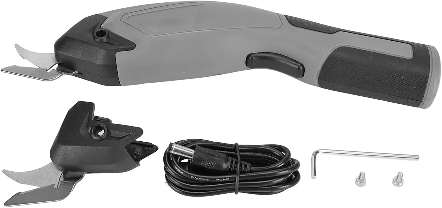 قیچی برقی ارگونومیک و جمع و جور Tihebeyan برای صنایع دستی و خیاطی، با قابلیت شارژ USB برای پروژه های DIY قیچی برقی ارگونومیک و جمع و جور Tihebeyan برای صنایع دستی و خیاطی، با قابلیت شارژ USB برای پروژه های DIY
