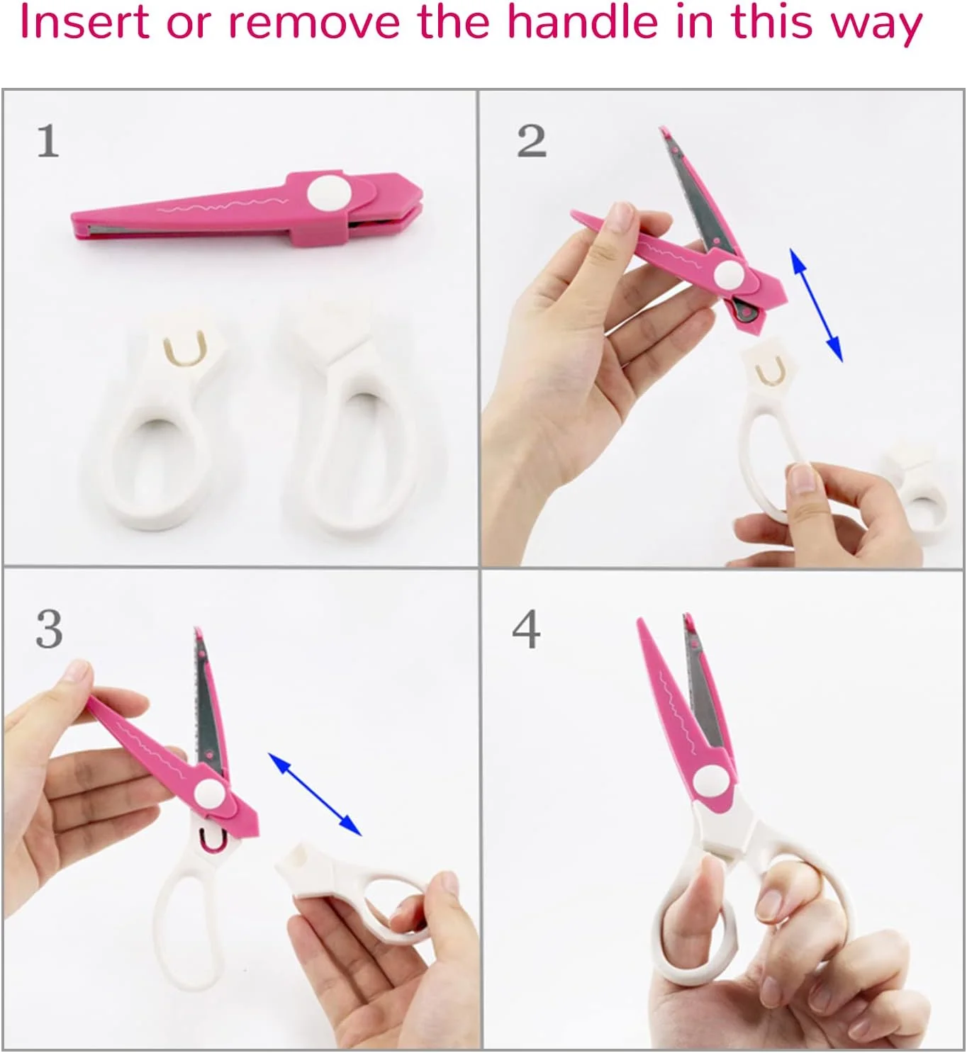 ست قیچی کاغذ SUNNEEN، 5 جفت قیچی لبه تزئینی عالی برای برش لبه کاغذ DIY، صنایع دستی، اسکرپ بوک، کوئیلینگ کاغذ و طرح های کودکان برای لوازم التحریر مدرسه، دفتر کار و بزرگسالان