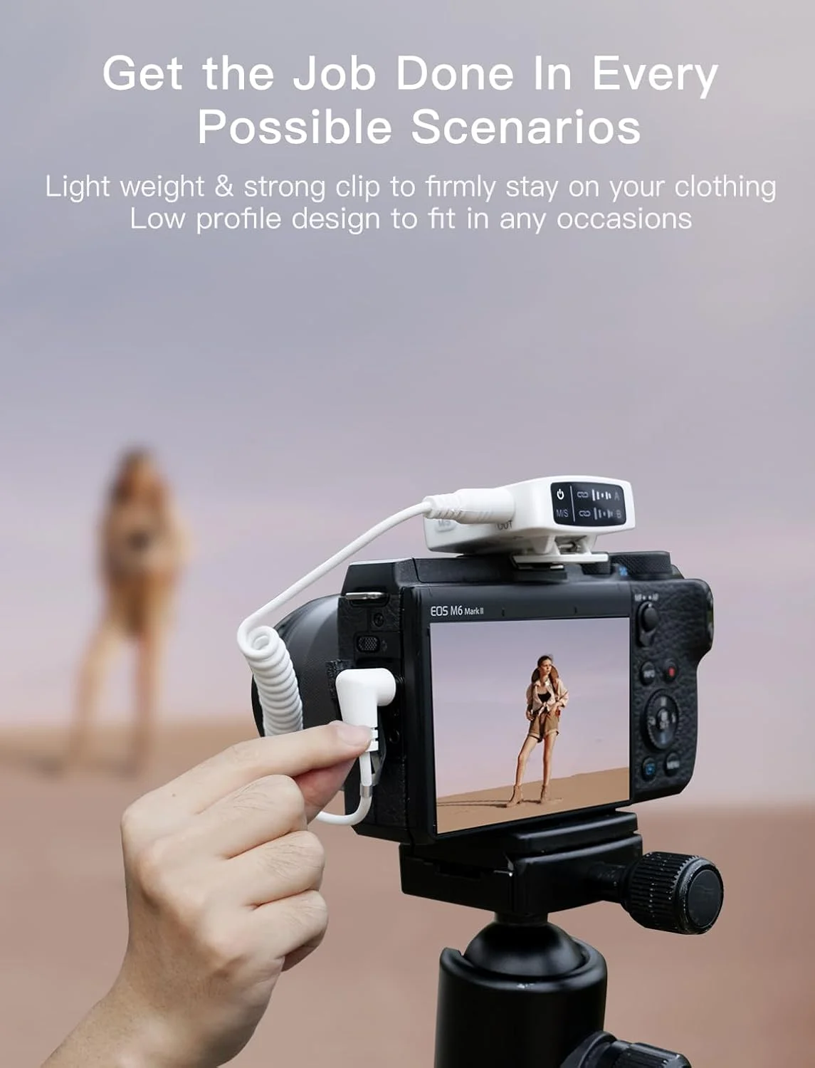 سیستم میکروفون یقه ای بی سیم FIFINE، میکروفون های دوگانه گیره ای برای ضبط ویدیو، ولاگ، مصاحبه، کیت میکروفون پادکست سازگار با آیفون، دوربین، تلفن هوشمند، عمر باتری 30 ساعته - M9 سفید سیستم میکروفون یقه ای بی سیم FIFINE، میکروفون های دوگانه گیره ای برای ضبط ویدیو، ولاگ، مصاحبه، کیت میکروفون پادکست سازگار با آیفون، دوربین، تلفن هوشمند، عمر باتری 30 ساعته - M9 سفید