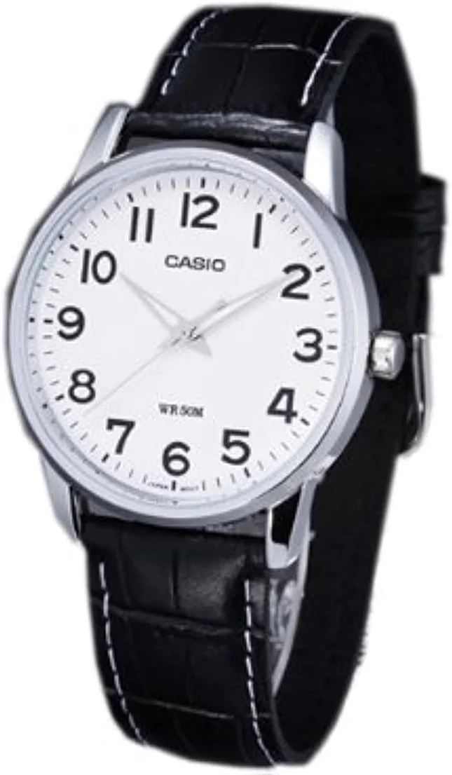 ساعت مچی مردانه کاسیو مدل MTP-1303L-7BVDF صفحه سفید، بند مشکی