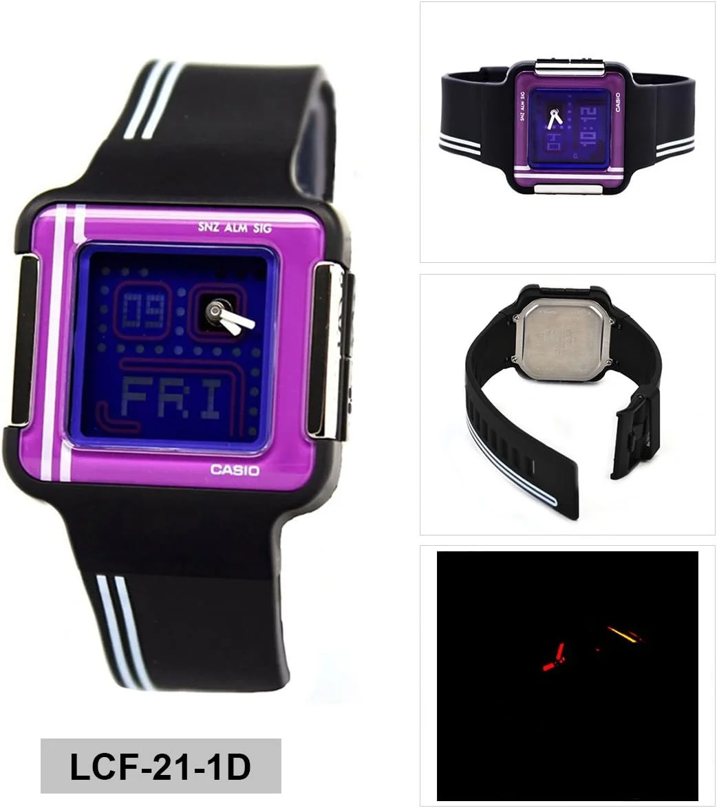 ساعت مچی مردانه کاسیو مدل LCF-21-1DR، بنفش ساعت مچی مردانه کاسیو مدل LCF-21-1DR، بنفش