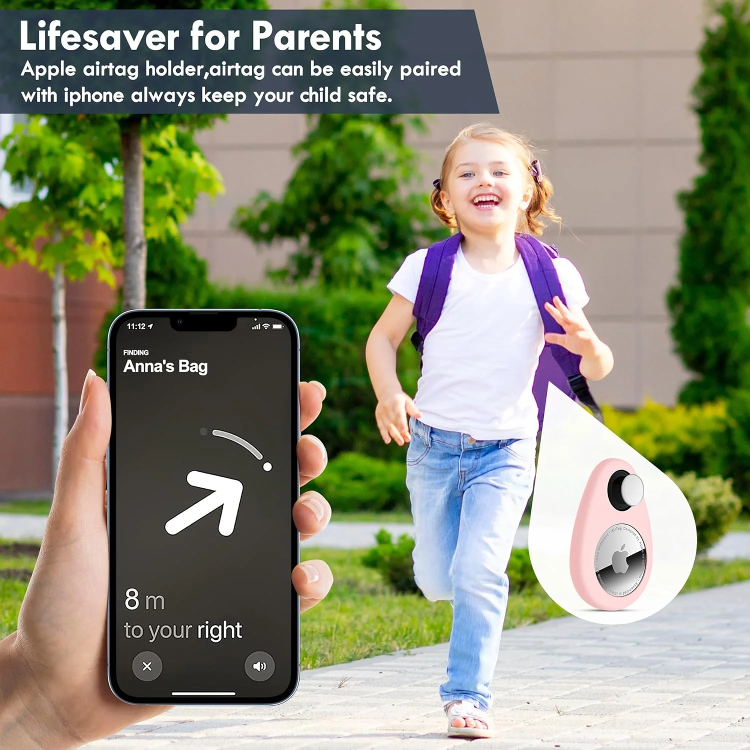 نگهدارنده ایرتگ Zonsiton برای کودکان و نوزادان، 2 عددی، قاب ردیاب GPS مخفی، قاب سیلیکونی ایرتگ ضد جدا شدن با سنجاق قفلی، مناسب برای کودکان، سالمندان، حیوانات خانگی، کوله پشتی، چمدان (آبی، صورتی) نگهدارنده ایرتگ Zonsiton برای کودکان و نوزادان، 2 عددی، قاب ردیاب GPS مخفی، قاب سیلیکونی ایرتگ ضد جدا شدن با سنجاق قفلی، مناسب برای کودکان، سالمندان، حیوانات خانگی، کوله پشتی، چمدان (آبی، صورتی)