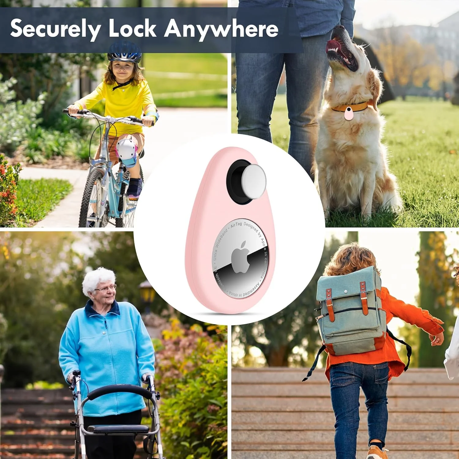 نگهدارنده ایرتگ Zonsiton برای کودکان و نوزادان، 2 عددی، قاب ردیاب GPS مخفی، قاب سیلیکونی ایرتگ ضد جدا شدن با سنجاق قفلی، مناسب برای کودکان، سالمندان، حیوانات خانگی، کوله پشتی، چمدان (آبی، صورتی) نگهدارنده ایرتگ Zonsiton برای کودکان و نوزادان، 2 عددی، قاب ردیاب GPS مخفی، قاب سیلیکونی ایرتگ ضد جدا شدن با سنجاق قفلی، مناسب برای کودکان، سالمندان، حیوانات خانگی، کوله پشتی، چمدان (آبی، صورتی)