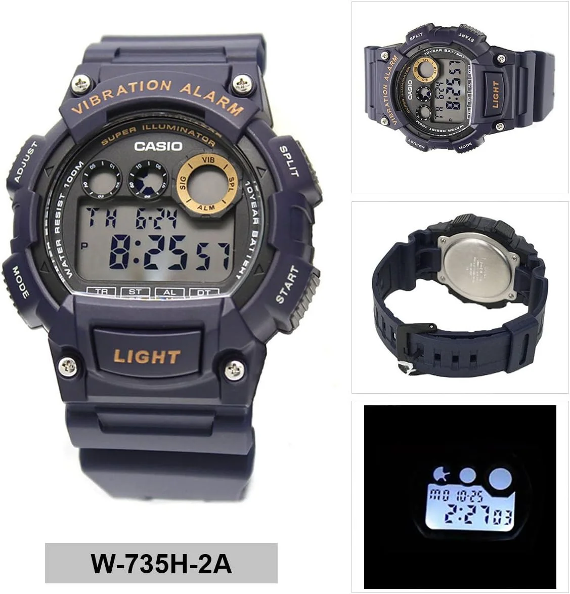 ساعت مچی مردانه کاسیو مدل W-735H-2A (آنالوگ، ساعت غیر رسمی) ساعت مچی مردانه کاسیو مدل W-735H-2A (آنالوگ، ساعت غیر رسمی)