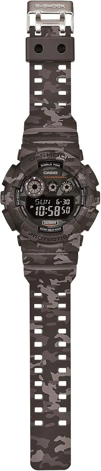 ساعت مچی مردانه کاسیو سری XL جی شاک کوارتز مقاوم در برابر ضربه و آب تا عمق 200 متر، جنس رزین، رنگ: استتار خاکستری (مدل GD-120CM-8CR) ساعت مچی مردانه کاسیو سری XL جی شاک کوارتز مقاوم در برابر ضربه و آب تا عمق 200 متر، جنس رزین، رنگ: استتار خاکستری (مدل GD-120CM-8CR)