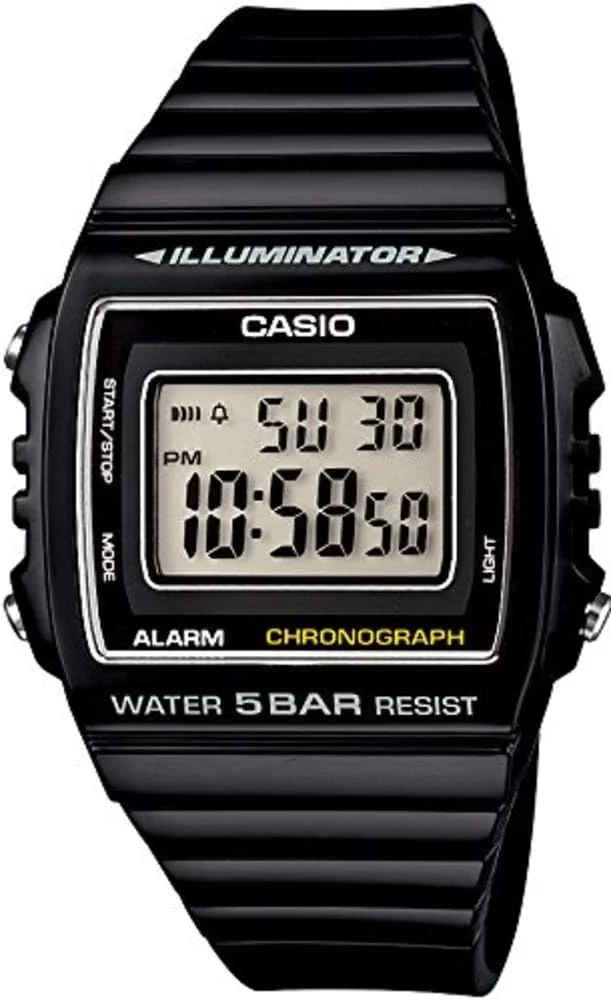 ساعت مچی مردانه کاسیو (Casio) مدل w – w-215h-1avdf – DC V, 1 A/w215h – DC V, 1 A STANDARD Digital Black Dial [واردات موازی]