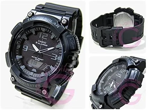 ساعت مچی مردانه کاسیو - مدل AQ-S810W-1A2VDF صفحه مشکی، بند مشکی