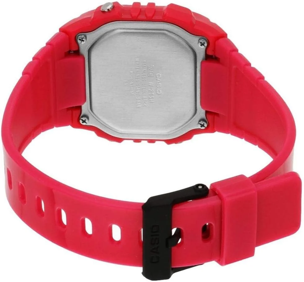 ساعت دیجیتال رزینی کاسیو زنانه مدل W-215H-4AVDF