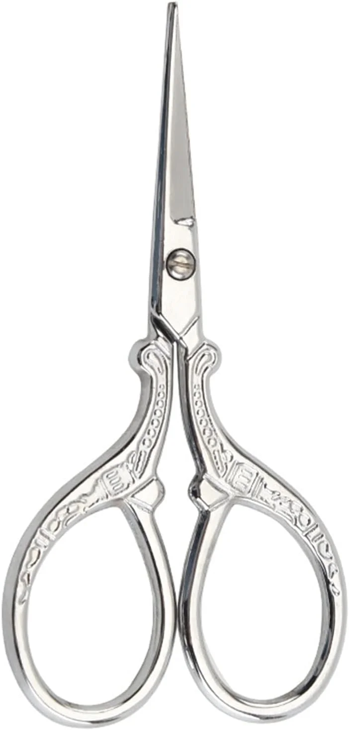 قیچی اسکایرا طرح دار استیل ضد زنگ، قیچی خیاطی، ابزار کاردستی و گلدوزی (Hortel)