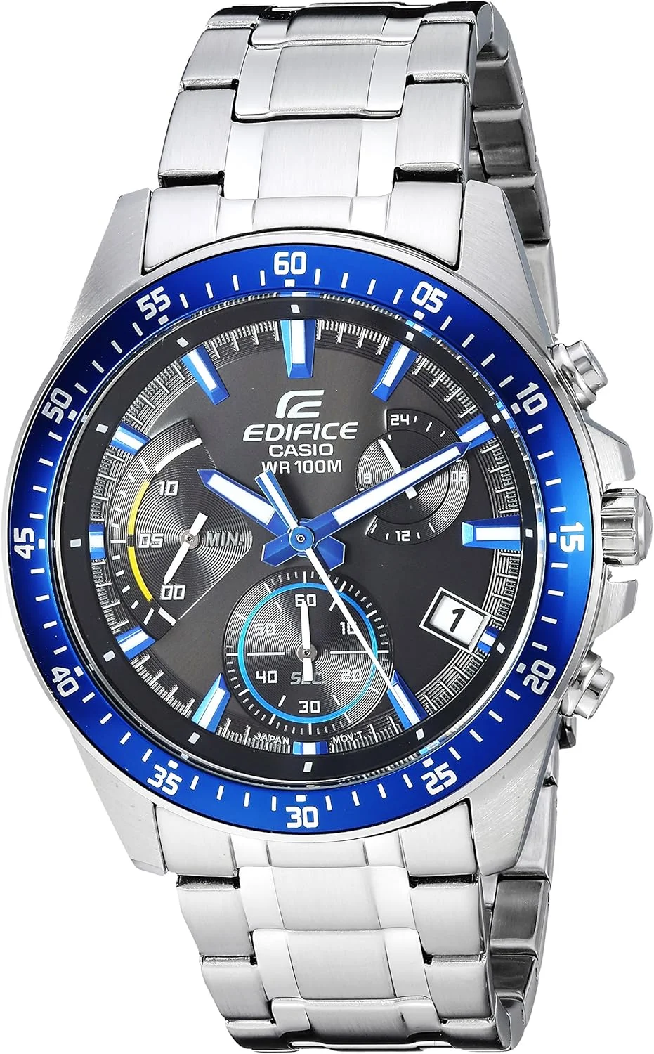 ساعت مچی مردانه کاسیو مدل Edifice، کوارتز، استیل ضد زنگ، رنگ: نقره‌ای (مدل: EFV-540D-1A2VUDF)