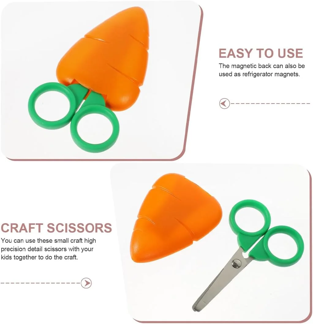 ست 4 عددی قیچی میوه خوری دستی SGERUFZ برای کودکان و بزرگسالان - توت فرنگی، هویج، انگور، موز ست 4 عددی قیچی میوه خوری دستی SGERUFZ برای کودکان و بزرگسالان - توت فرنگی، هویج، انگور، موز