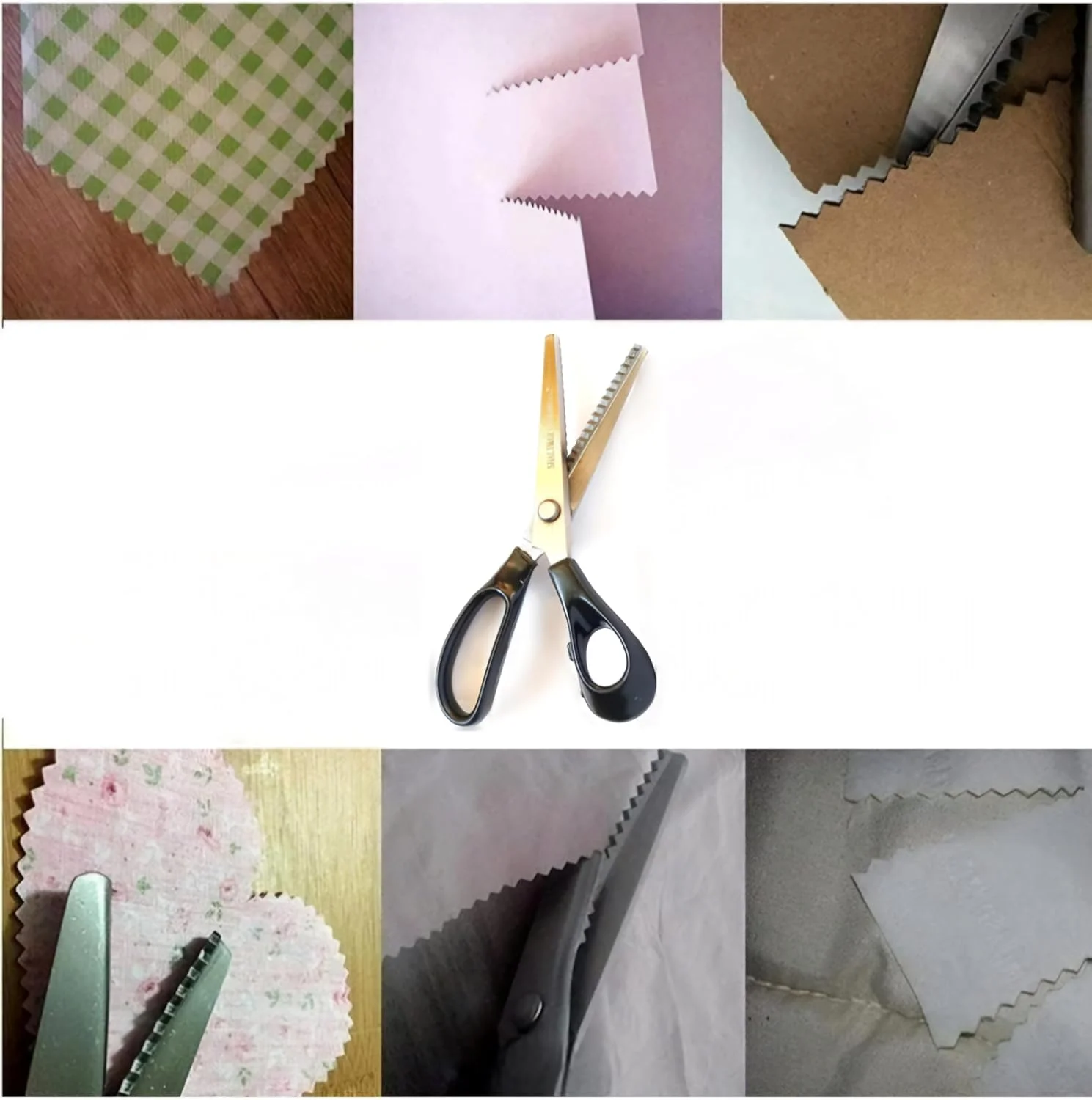 قیچی زیگزاگ حرفه ای 9 اینچی شالیمار برای برش پارچه، کار خیاطی، فولاد ملایم، دسته های ارگونومیک، فوق العاده تیز، قیچی دالبر برای خیاطی قیچی زیگزاگ حرفه ای 9 اینچی شالیمار برای برش پارچه، کار خیاطی، فولاد ملایم، دسته های ارگونومیک، فوق العاده تیز، قیچی دالبر برای خیاطی