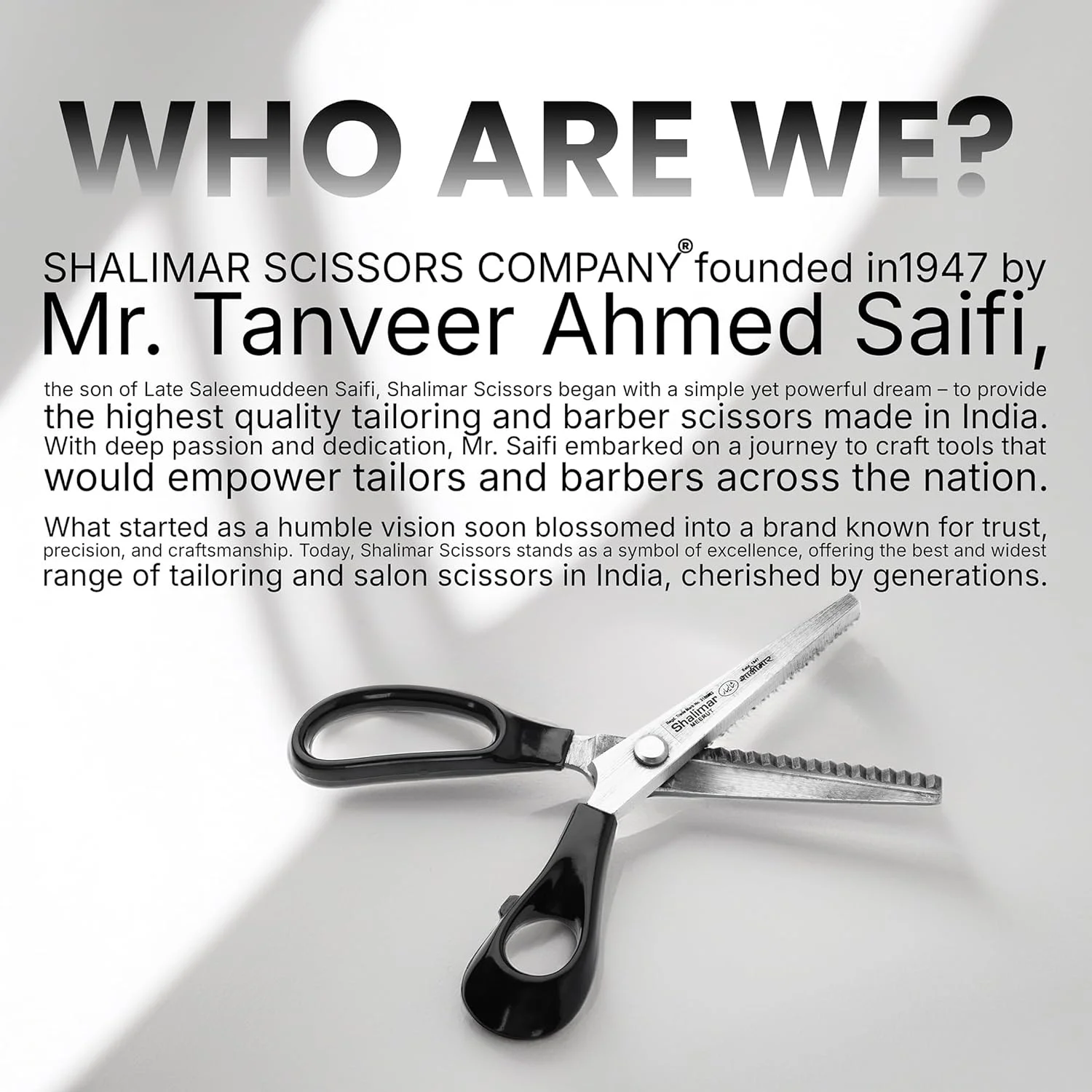 قیچی زیگزاگ حرفه ای 9 اینچی شالیمار برای برش پارچه، کار خیاطی، فولاد ملایم، دسته های ارگونومیک، فوق العاده تیز، قیچی دالبر برای خیاطی قیچی زیگزاگ حرفه ای 9 اینچی شالیمار برای برش پارچه، کار خیاطی، فولاد ملایم، دسته های ارگونومیک، فوق العاده تیز، قیچی دالبر برای خیاطی