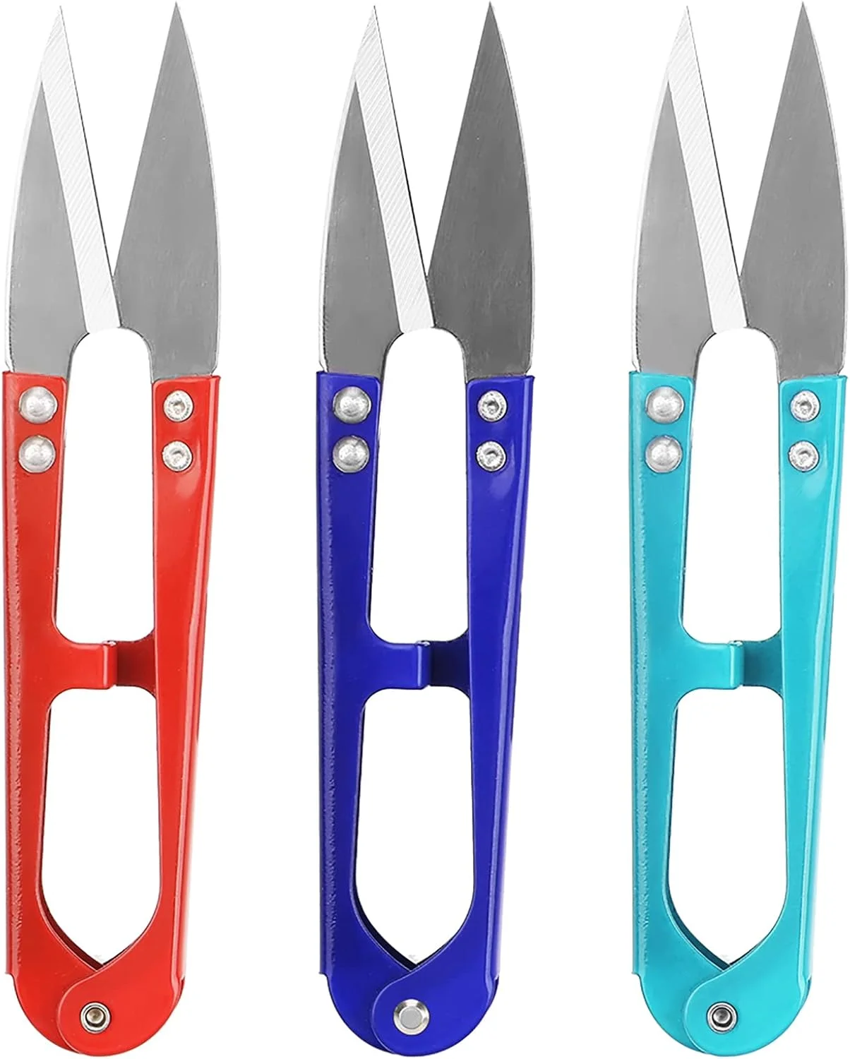 قیچی خیاطی 12 عددی 4.3 اینچی، قیچی نخ و برش نخ، مینی اسنیپ، ابزار پیرایش - ایده آل برای دوخت، لوازم DIY، رنگ های متنوع قیچی خیاطی 12 عددی 4.3 اینچی، قیچی نخ و برش نخ، مینی اسنیپ، ابزار پیرایش - ایده آل برای دوخت، لوازم DIY، رنگ های متنوع