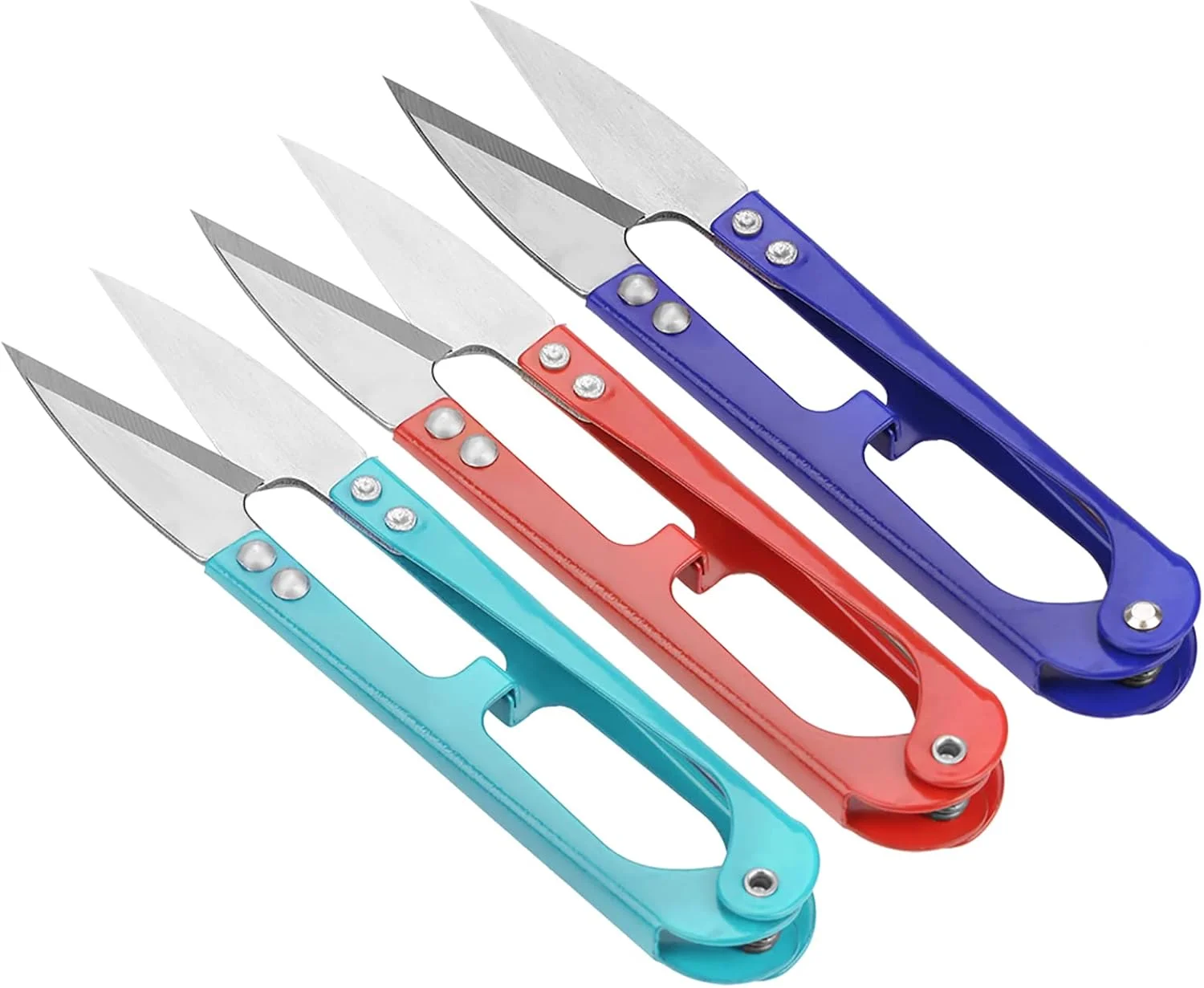 قیچی خیاطی 12 عددی 4.3 اینچی، قیچی نخ و برش نخ، مینی اسنیپ، ابزار پیرایش - ایده آل برای دوخت، لوازم DIY، رنگ های متنوع قیچی خیاطی 12 عددی 4.3 اینچی، قیچی نخ و برش نخ، مینی اسنیپ، ابزار پیرایش - ایده آل برای دوخت، لوازم DIY، رنگ های متنوع