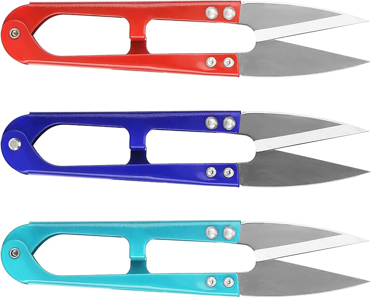 قیچی خیاطی 12 عددی 4.3 اینچی، قیچی نخ و برش نخ، مینی اسنیپ، ابزار پیرایش - ایده آل برای دوخت، لوازم DIY، رنگ های متنوع قیچی خیاطی 12 عددی 4.3 اینچی، قیچی نخ و برش نخ، مینی اسنیپ، ابزار پیرایش - ایده آل برای دوخت، لوازم DIY، رنگ های متنوع