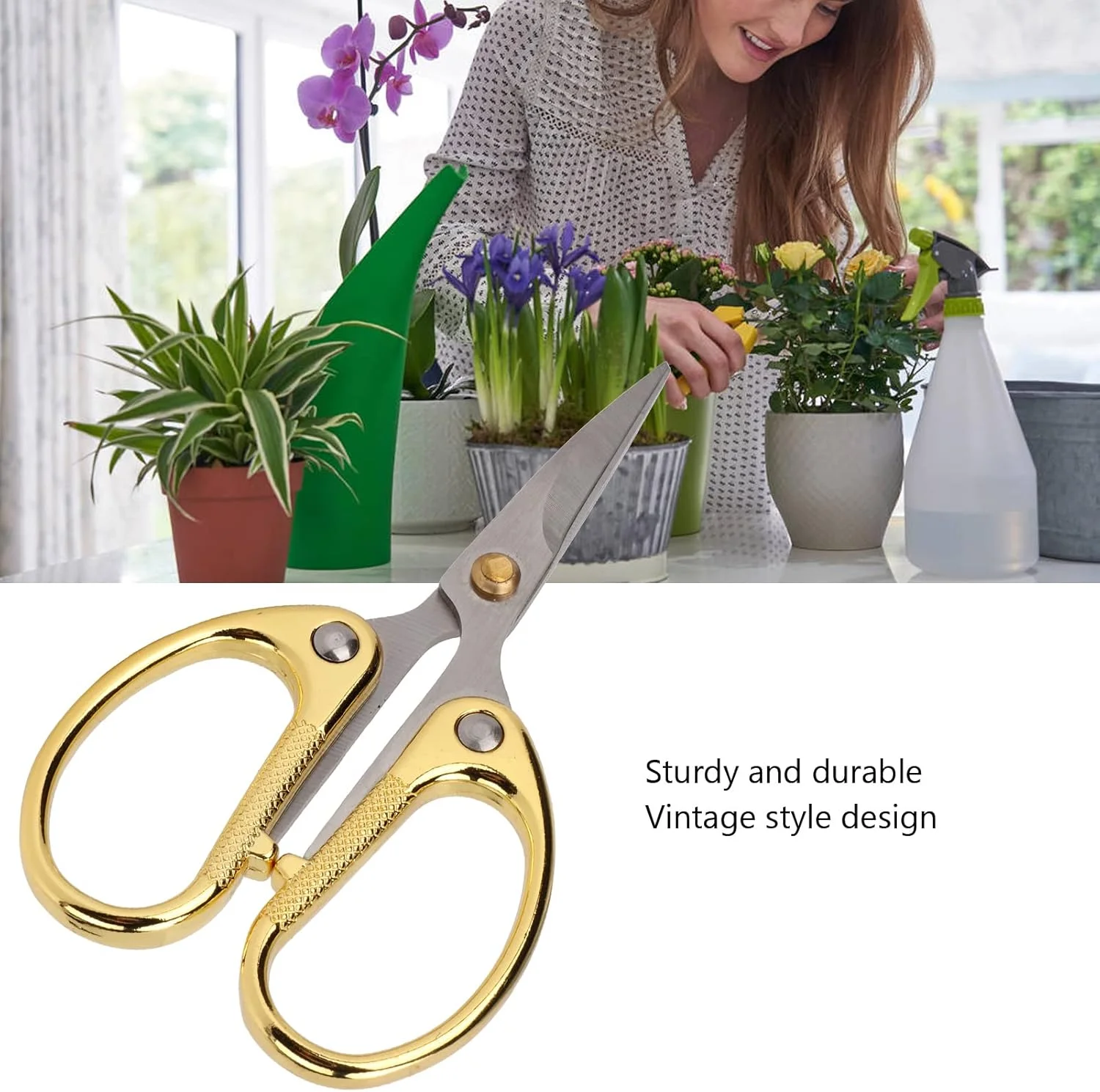 قیچی خیاطی استیل، قیچی خیاطی تیز، قیچی گلدوزی برای گلدوزی، خیاطی، کارهای هنری دستی (طلایی) قیچی خیاطی استیل، قیچی خیاطی تیز، قیچی گلدوزی برای گلدوزی، خیاطی، کارهای هنری دستی (طلایی)