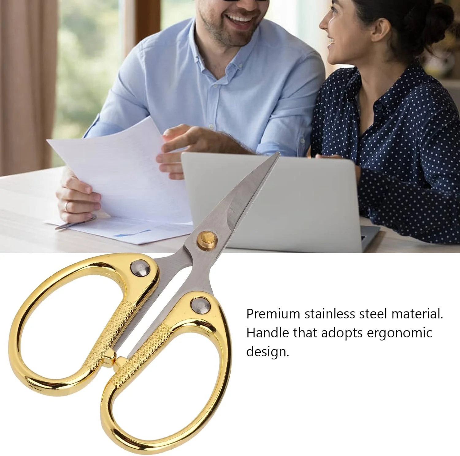 قیچی خیاطی استیل، قیچی خیاطی تیز، قیچی گلدوزی برای گلدوزی، خیاطی، کارهای هنری دستی (طلایی) قیچی خیاطی استیل، قیچی خیاطی تیز، قیچی گلدوزی برای گلدوزی، خیاطی، کارهای هنری دستی (طلایی)
