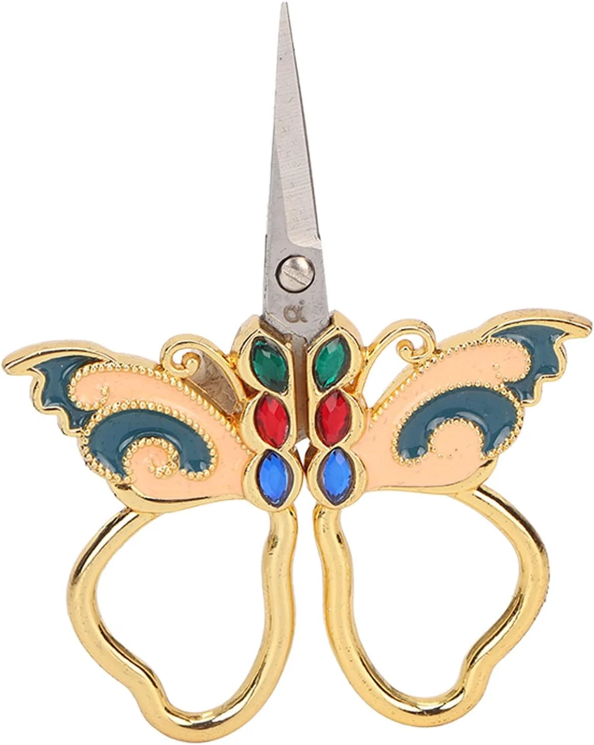 قیچی گلدوزی خیاطی Tesoura Retro، برشگر با ظاهر منحصر به فرد به سبک رترو برای کارهای هنری و صنایع دستی DIY و سوزن دوزی