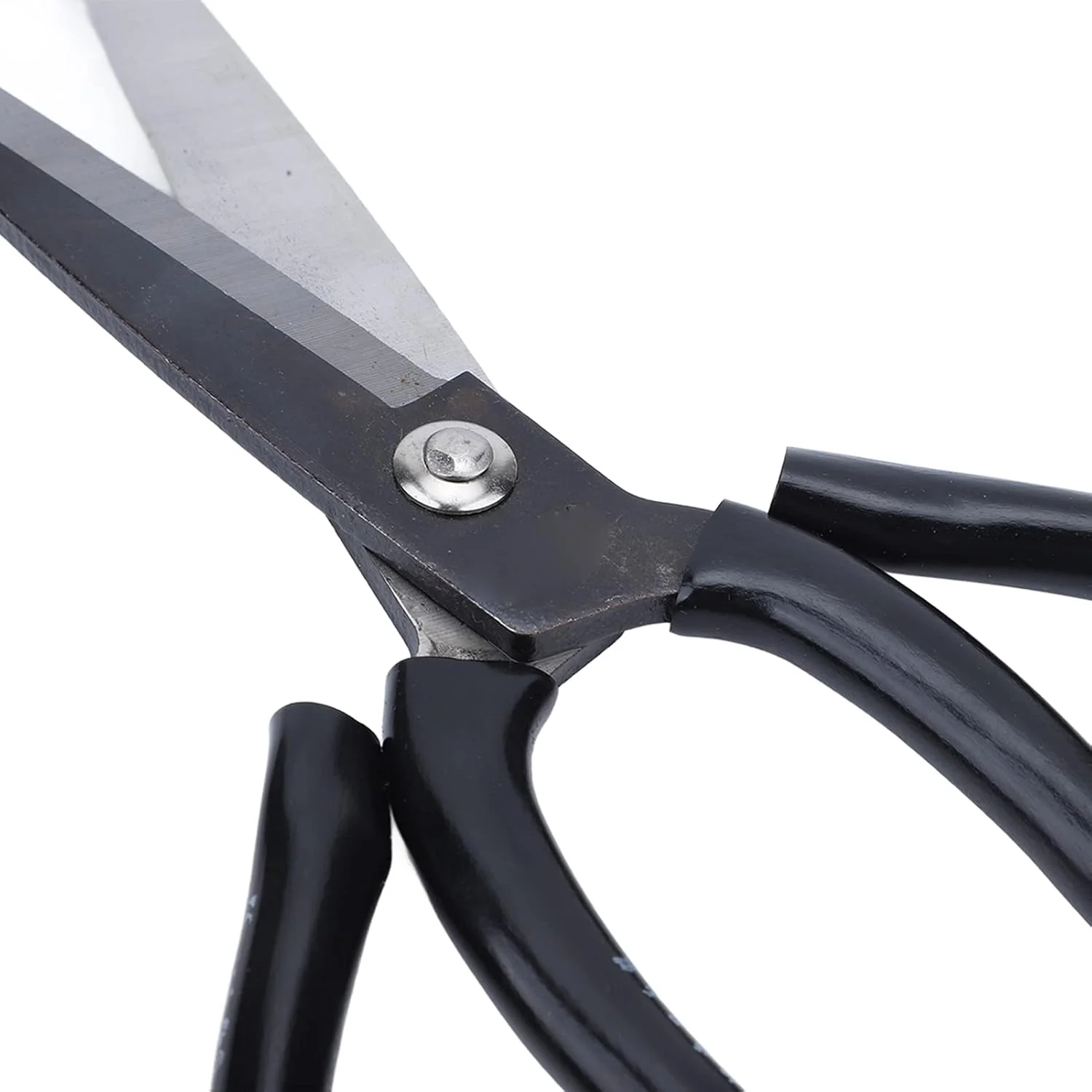 قیچی خیاطی دسته لاستیکی مشکی با طراحی ارگونومیک، قیچی چند منظوره برای برش پارچه، خیاطی و دوخت لباس قیچی خیاطی دسته لاستیکی مشکی با طراحی ارگونومیک، قیچی چند منظوره برای برش پارچه، خیاطی و دوخت لباس